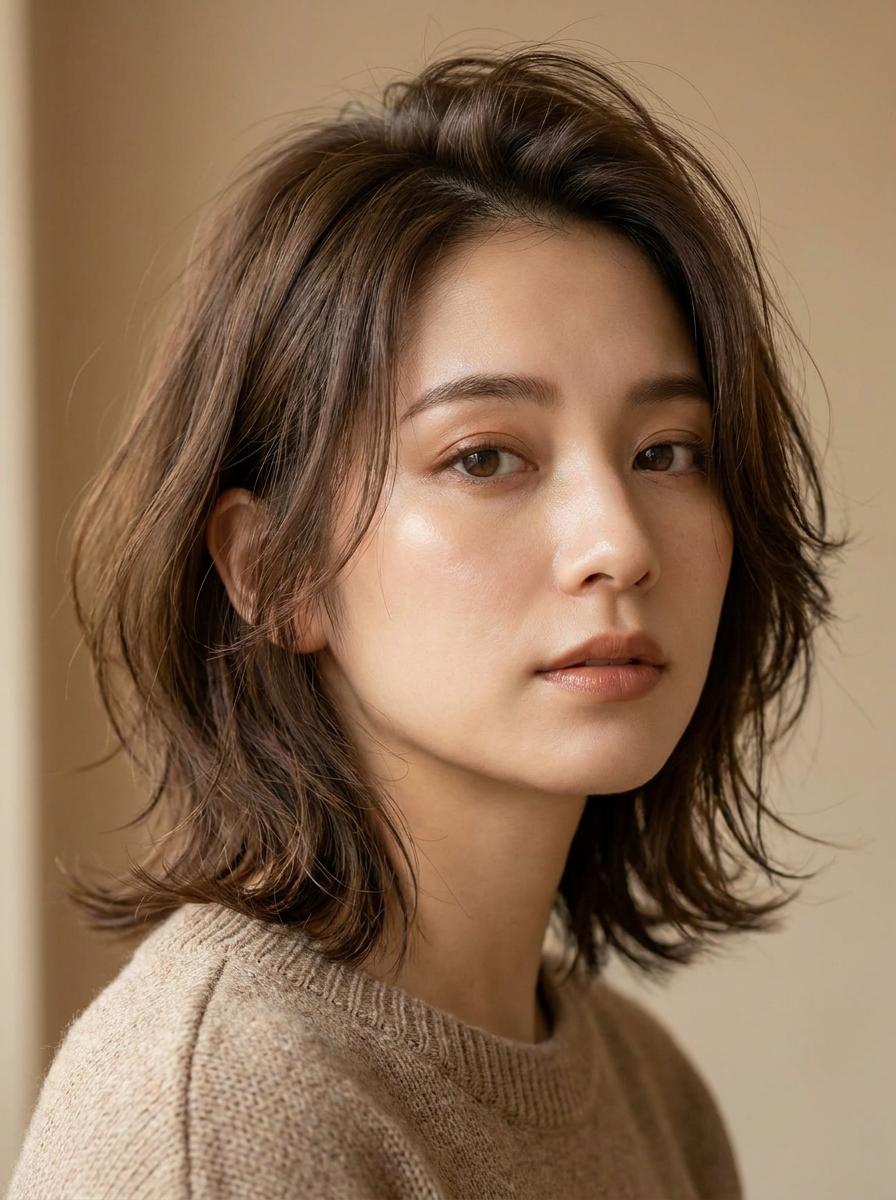 Wolf Cut mit Volumen am Oberkopf - Wolf Cut für Frauen